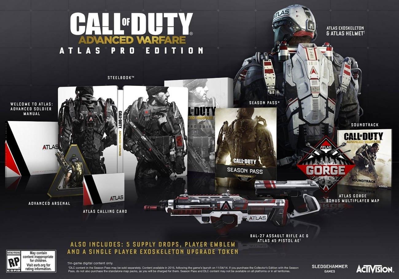 Call of Duty Advanced Warfare Atlas Pro Edition costs 119.99