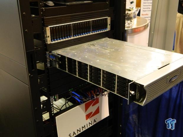 Flash Memory Summit 2014 - Newisys shows NDS-2600 with 60 2.5 in a 2U 02