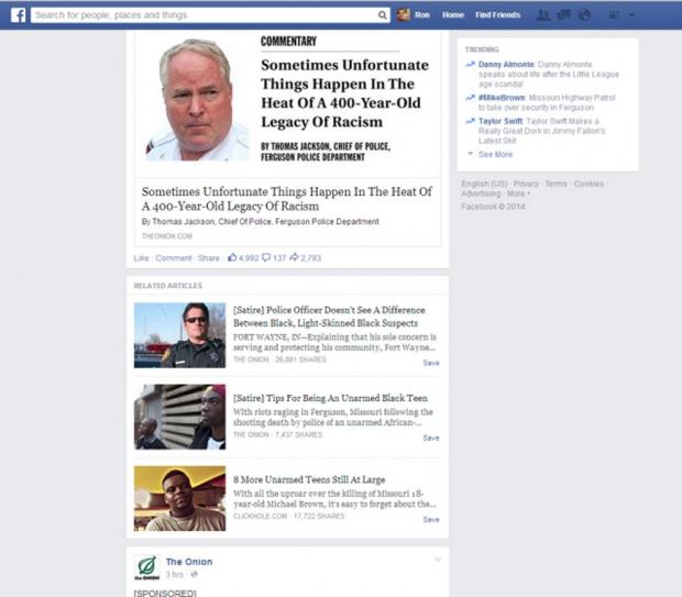 Open enlarged image Facebook tests satire tag for newsfeeds to avoid user embarrassment | TweakTown.com