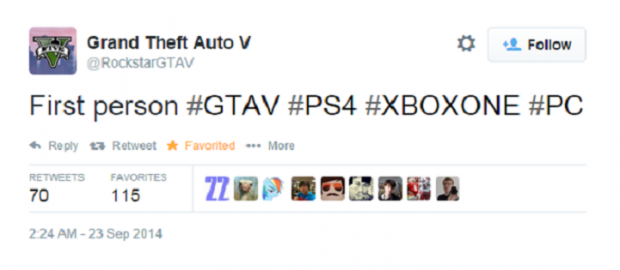 GTA V will offer first-person mode on foot, and in vehicles on PC 03