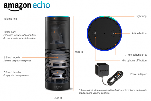 Open Gallery Amazon unveils Echo, a speaker with a built-in personal assistant 08