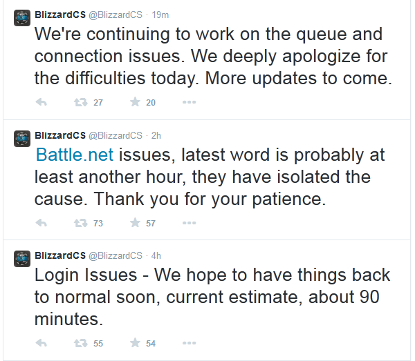 Blizzard's Battle.net servers are experiencing more login issues