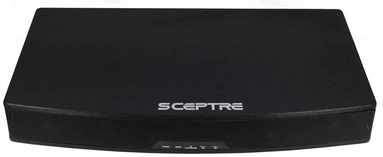 Sceptre shows off the SoundBase TV audio system, its latest speaker