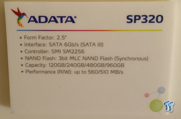 ADATA Shows Premier Pro SP320 SSD with 3bit per Cell NAND at CES 2015 02
