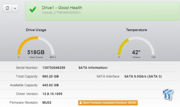 crucial storage executive drive not found