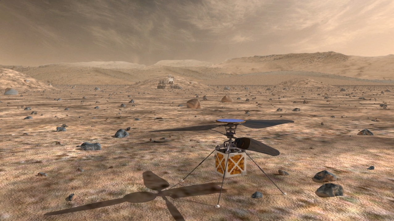 NASA is testing helicopter drones that could be used to explore Mars