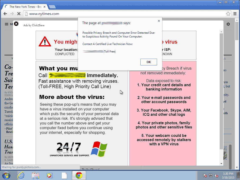 Error could not access. Лог чата. Your Computer has virus. Installer Viral. Privacy Breach.