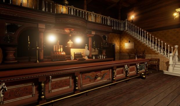 Red Dead Redemption style saloon recreated in Unreal Engine 4 05