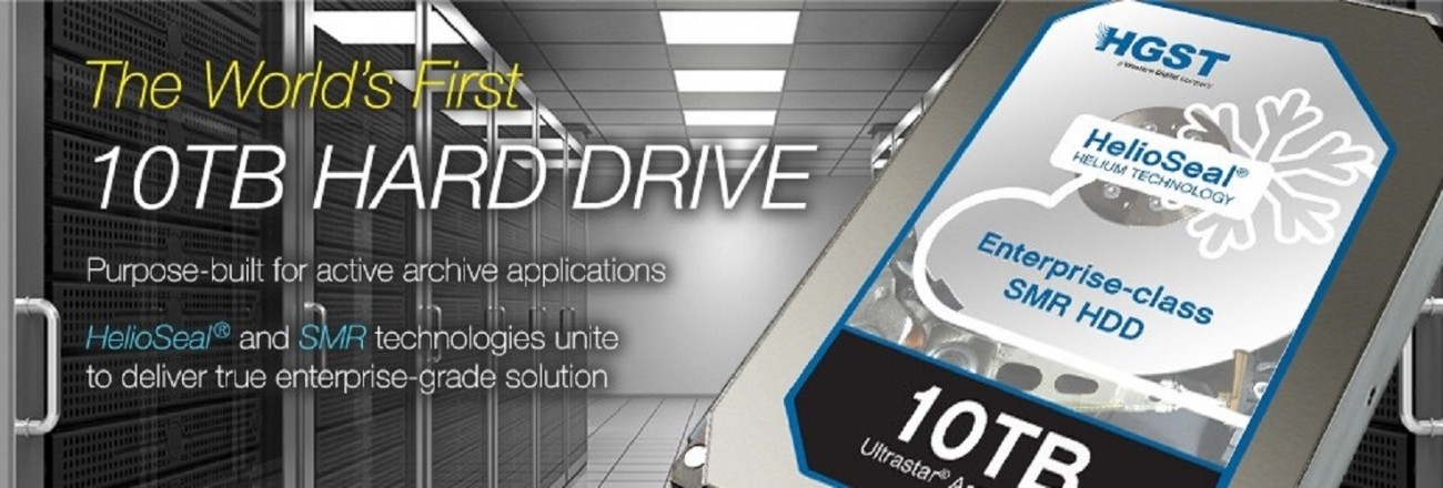 HGST, a division of Western Digital, unveils world's first 10TB HDD