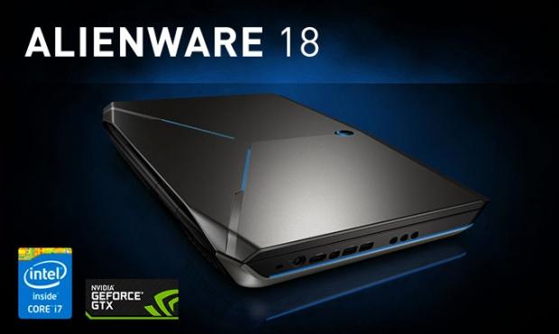 The New Alienware 18 Gaming Laptop Packs Two Geforce Gtx 980m Gpus Tweaktown