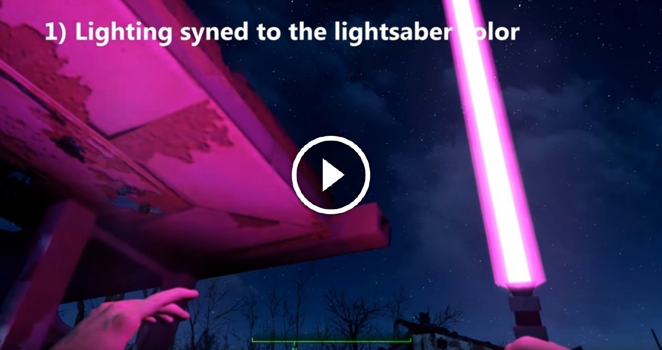 fallout new vegas lightsaber mod