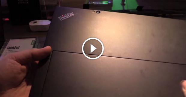 Open enlarged image Lenovo ThinkPad X1 Tablet is also a projector, with Intel RealSense 3D