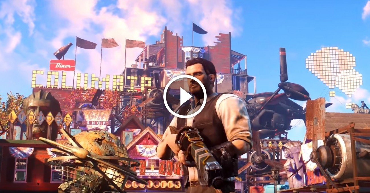 Stunning Fallout 4 settlement recreates Bioshock Infinite's Columbia