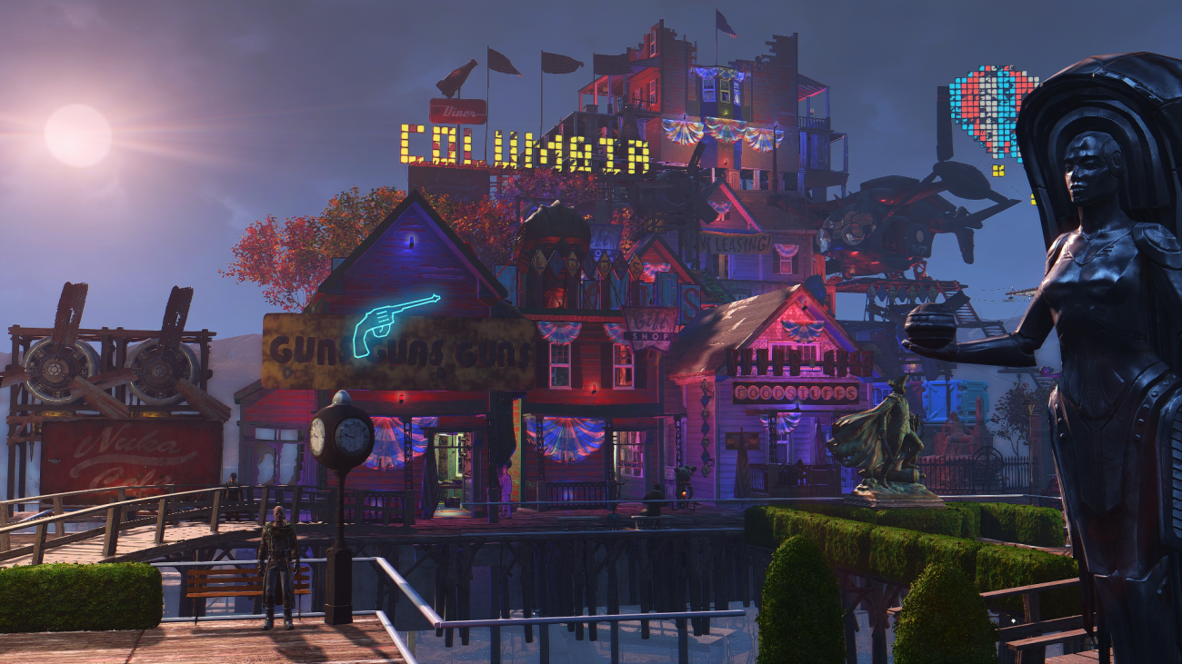 Stunning Fallout 4 settlement recreates Bioshock Infinite's Columbia