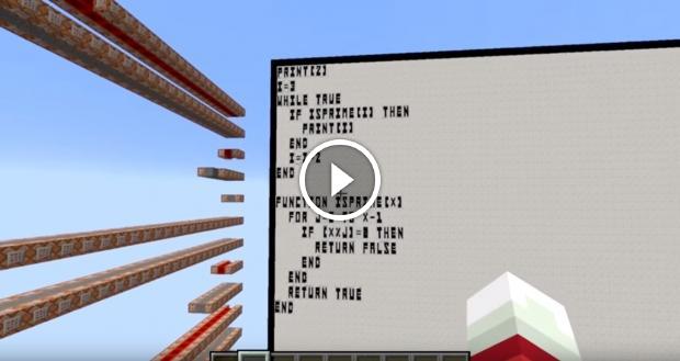 Gamer compiles and runs BASIC code in Minecraft