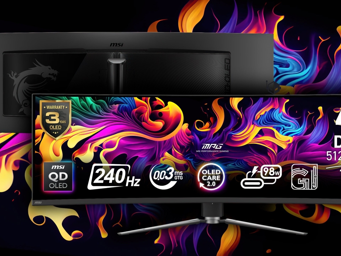 MSI's new MPG 491CQPX QD-OLED gaming monitor: 5120 x 1440p with