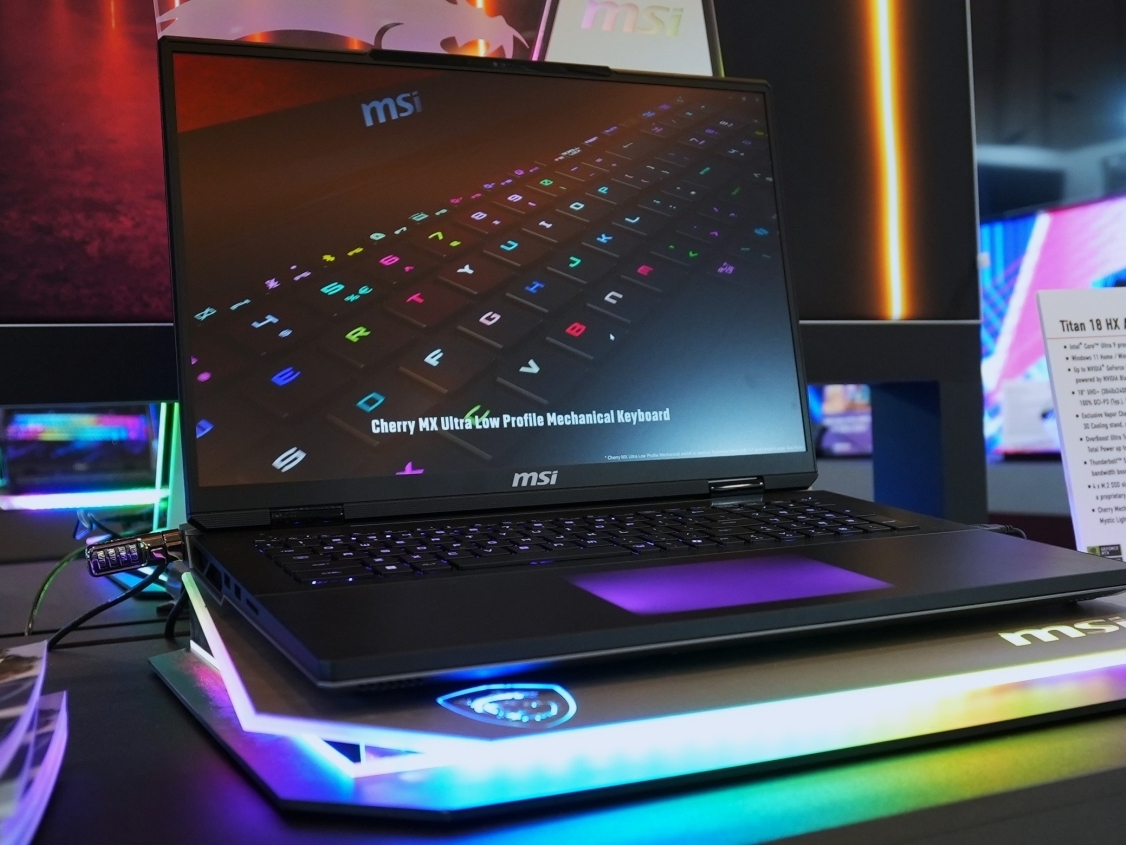 MSI's new TITAN 18 HX AI gaming laptop: 18-inch 4K 120Hz Mini-LED