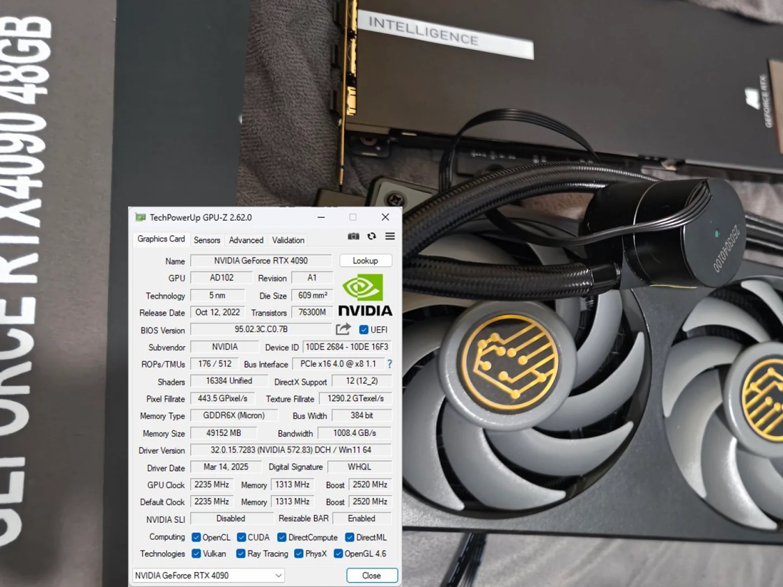 NVIDIA GeForce RTX 4090 modded with 48GB VRAM sells for $3400 in