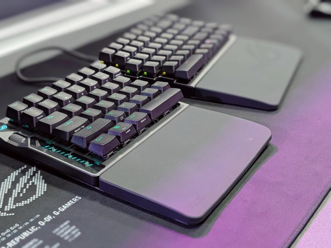 ROG Falcata split 75% wireless keyboard announced - innovative