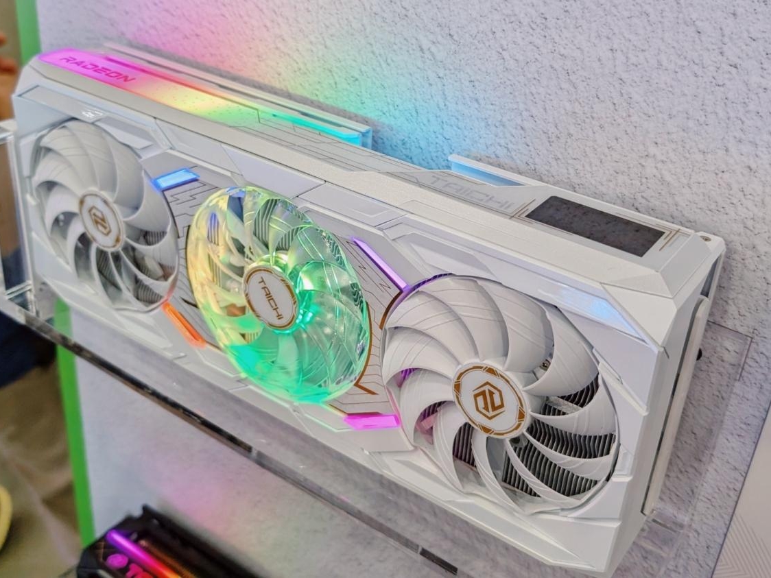 ASRock's new 'concept' Radeon RX 9070 XT Taichi White includes an LCD