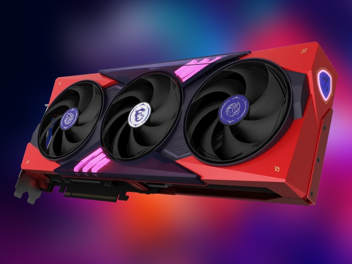 MSI's stylish red-themed GeForce RTX 5070 Ti MLG Edition is