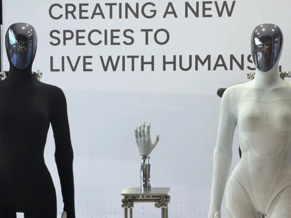 Humanoid robot unveiled with synthetic skin designed to 'feel