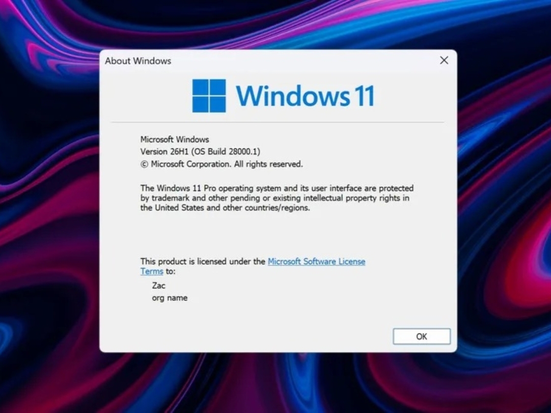 Microsoft prepares Windows 11 26H1 update, ready for next-gen