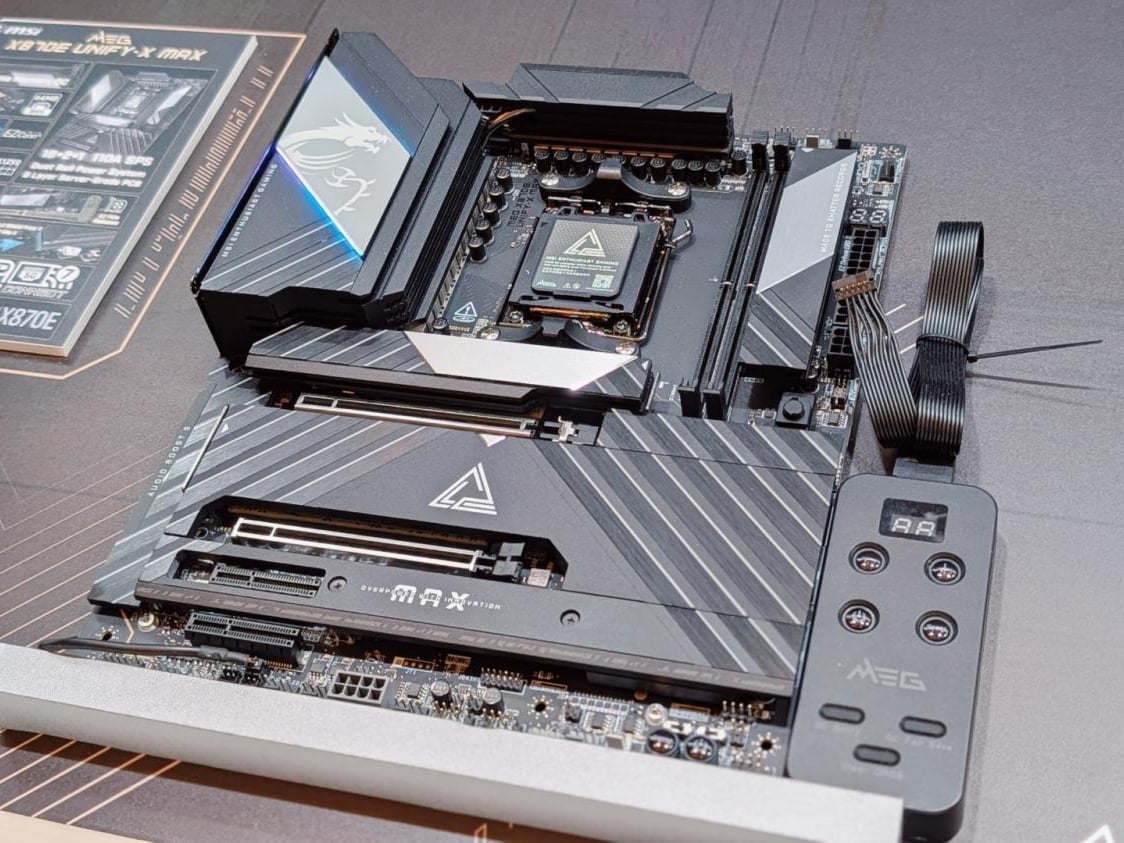 MSI's MEG X870E UNIFY-X MAX motherboard is built for the new Ryzen