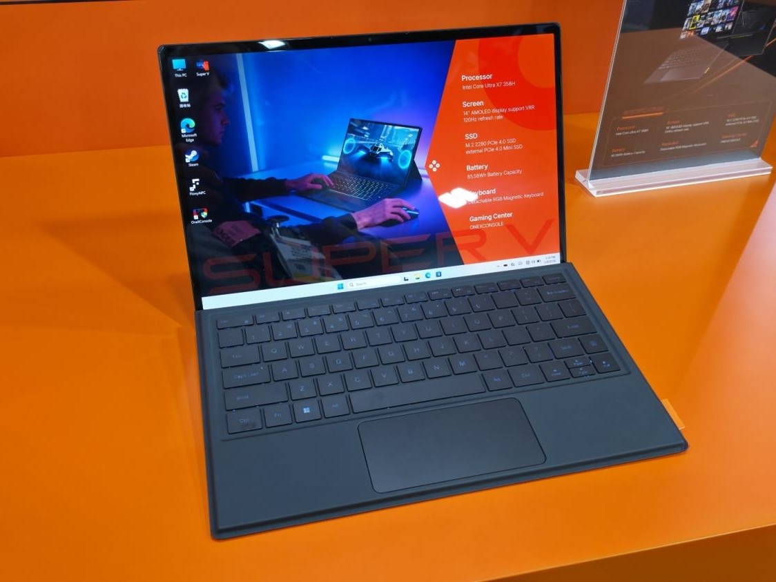 OneXPlayer showcases new Super V gaming tablet at CES 2026: 2-in-1