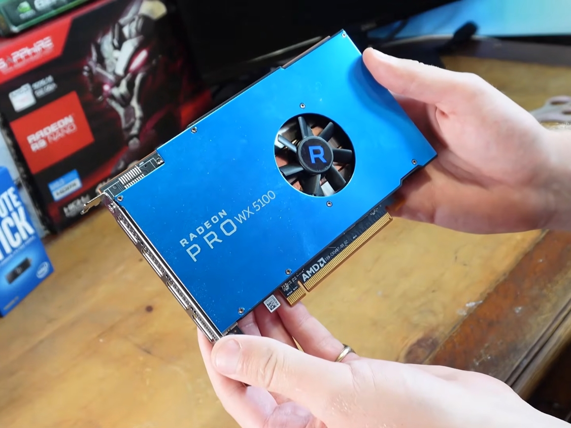 BIOS modded single-slot AMD Pro GPU from 2016 can play Cyberpunk