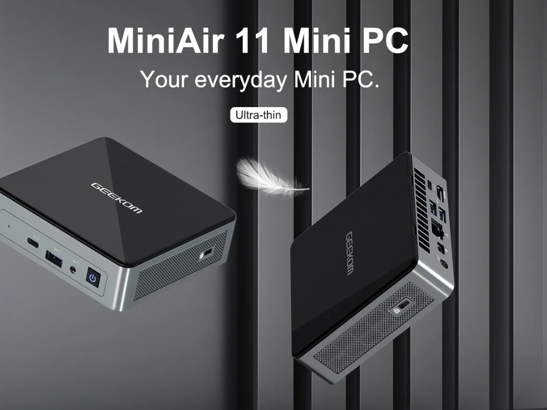 GEEKOM MiniAir 11 SFF PC Summer Sale - Intel Celeron mini PC for