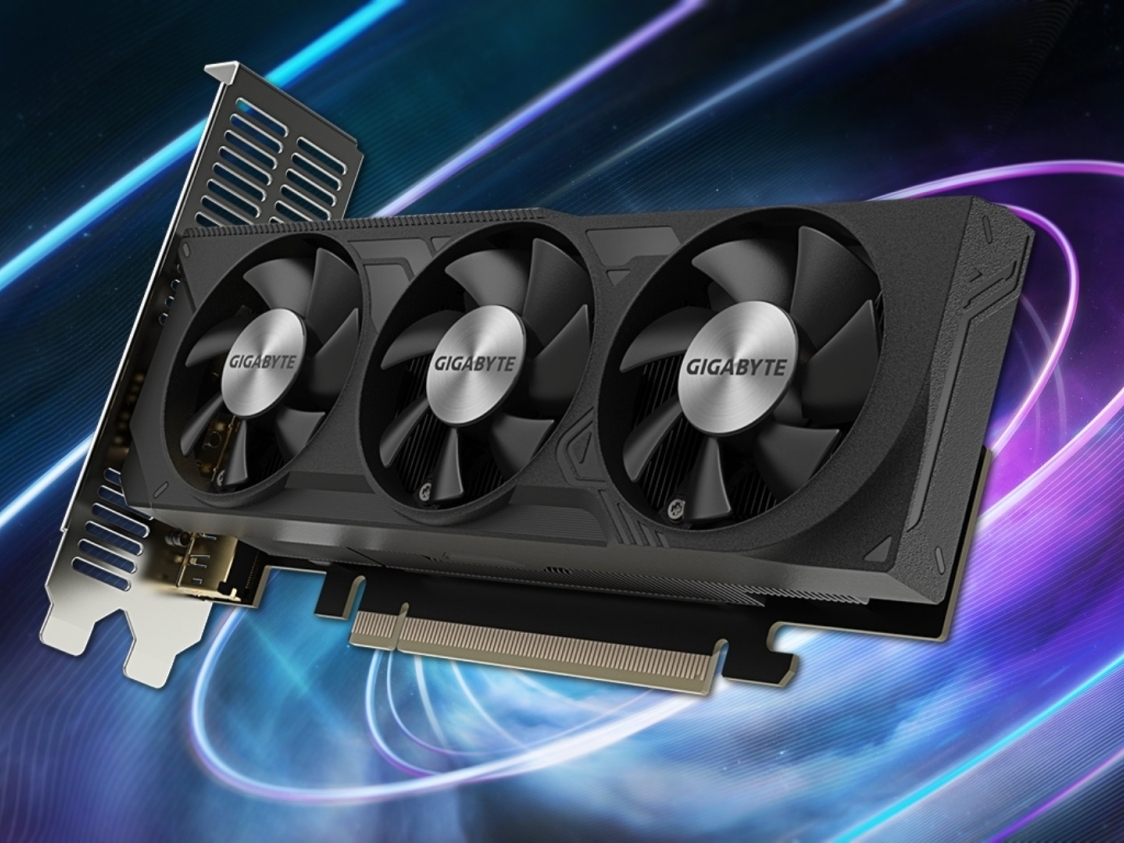 Gigabyte launches GeForce RTX 4060 low profile GPU with three fans