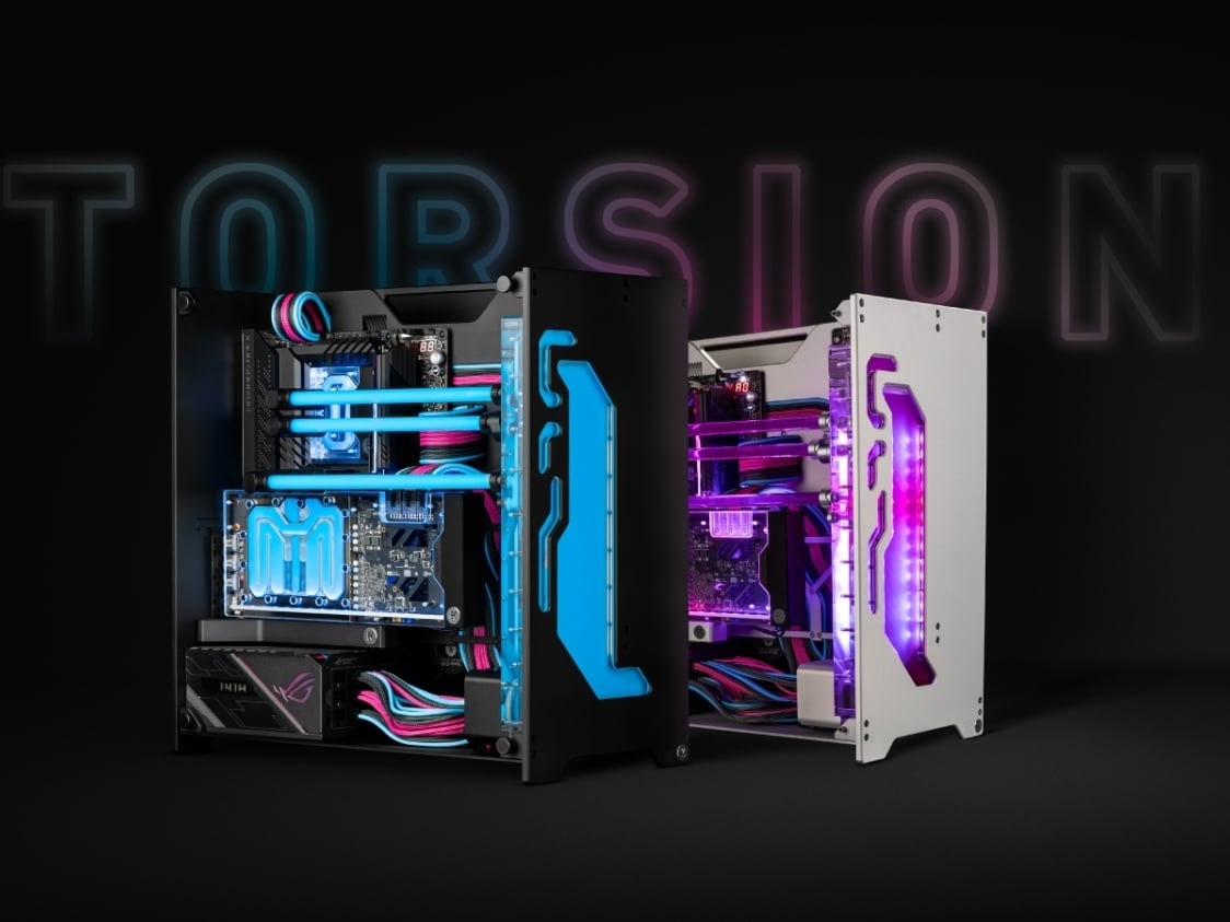 EK-Quantum Torsion A60 PC case is designed for liquid cooling and