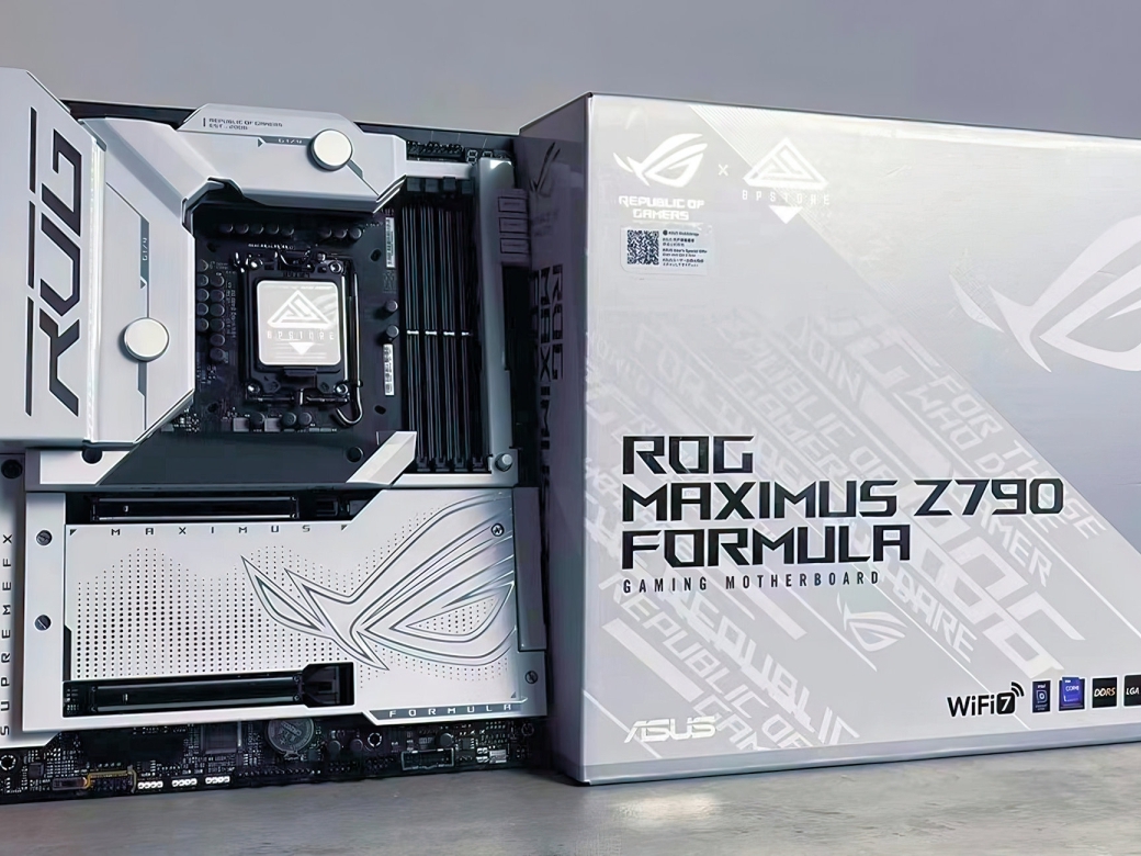 ASUS ROG Maximus Z790 Formula spotted with black and white design