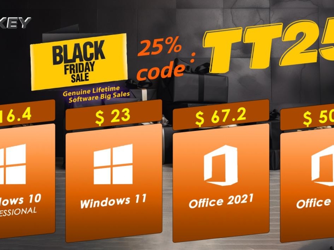 SCDkey Black Friday 2023: Genuine Lifetime Microsoft Windows 10/11 for $15  and Office for $28!