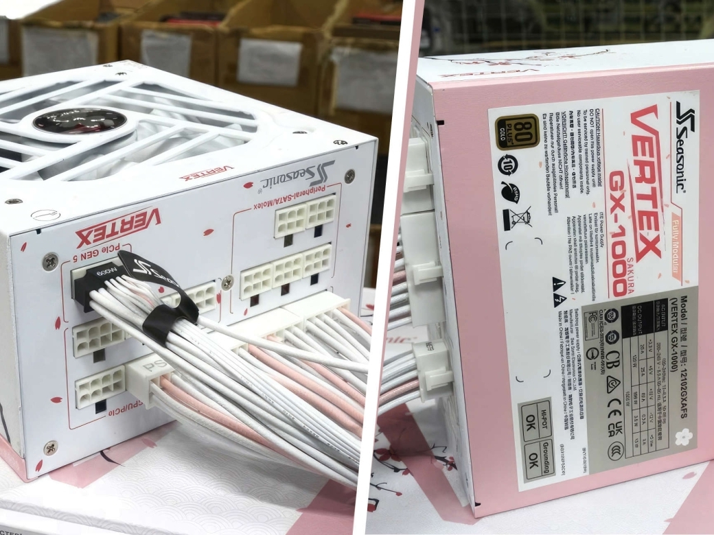 Seasonic reveals VERTEX SAKURA Special Edition 1000W PSU