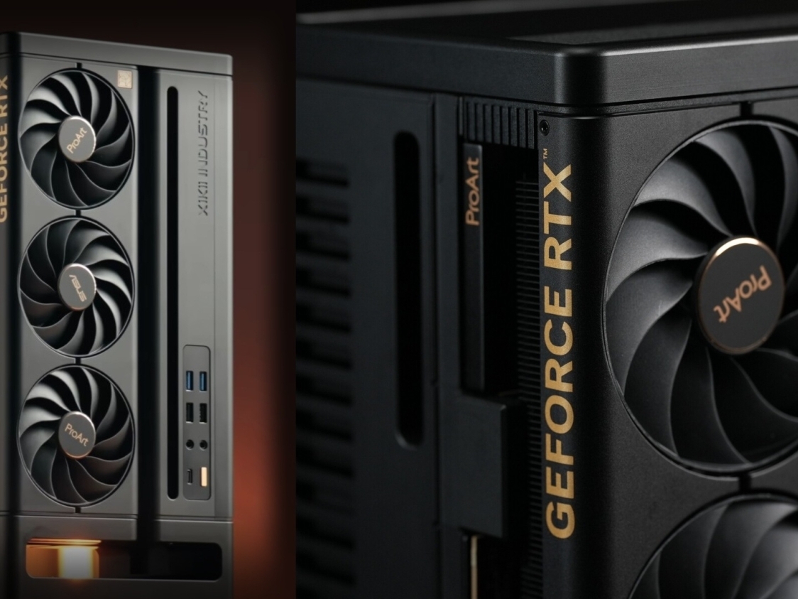 Custom case built to match the size and showcase ASUS ProArt