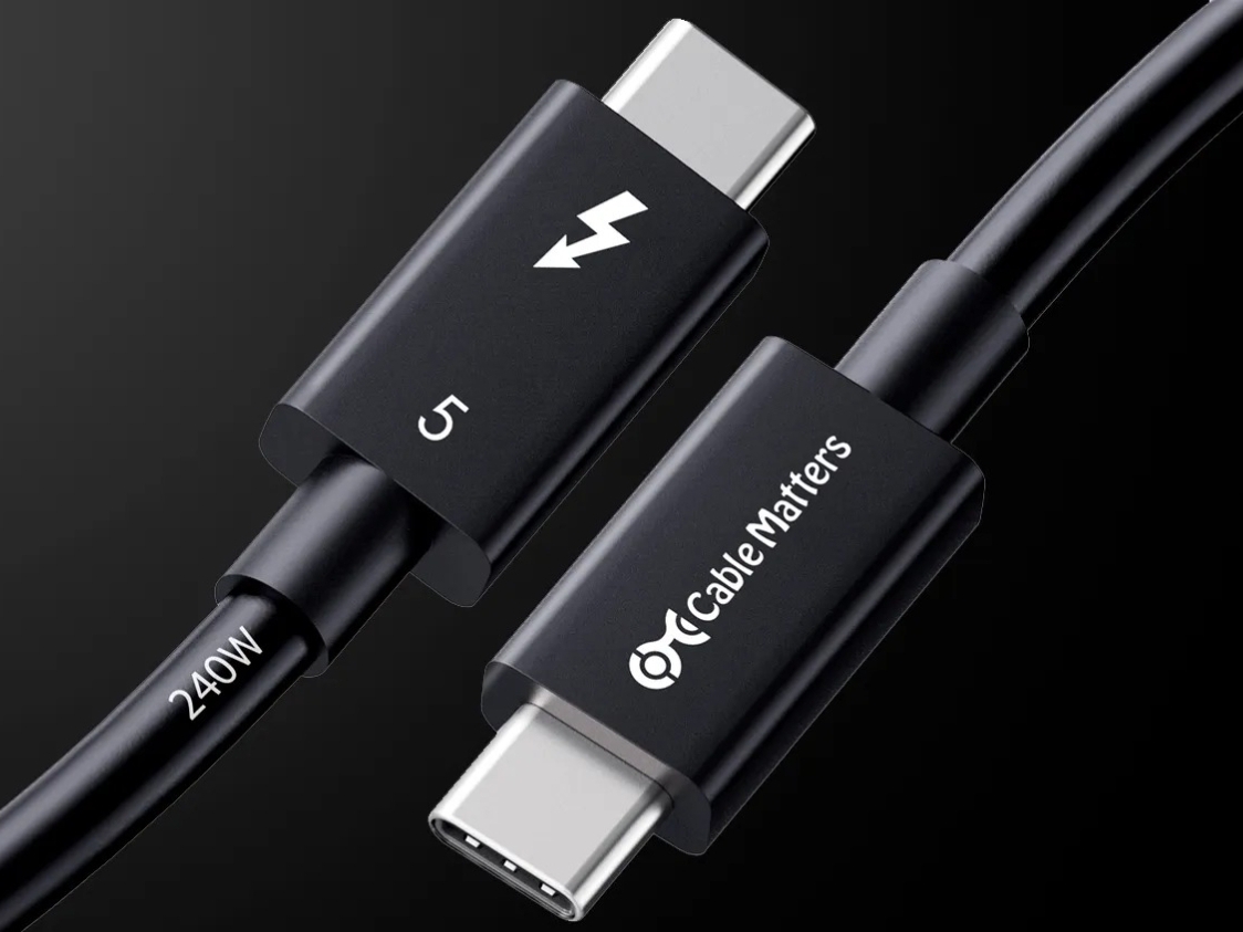 [純正未開封]Thunderbolt 5 Pro Cable (1m) 新未開封☆純正】Thunderbolt 5（USB‑C）Proケーブル（1m