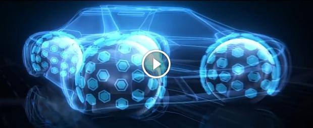 Goodyear concept tires are spherical, intended for driverless cars
