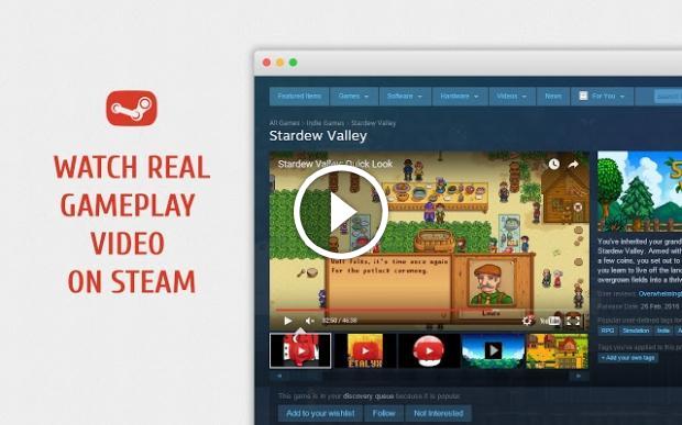 Chrome extension integrates YouTube gameplay videos into Steam site