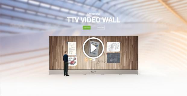 Open enlarged image 200-inch 8K TV with seamless 1mm bezel shown off at CEBIT 2016