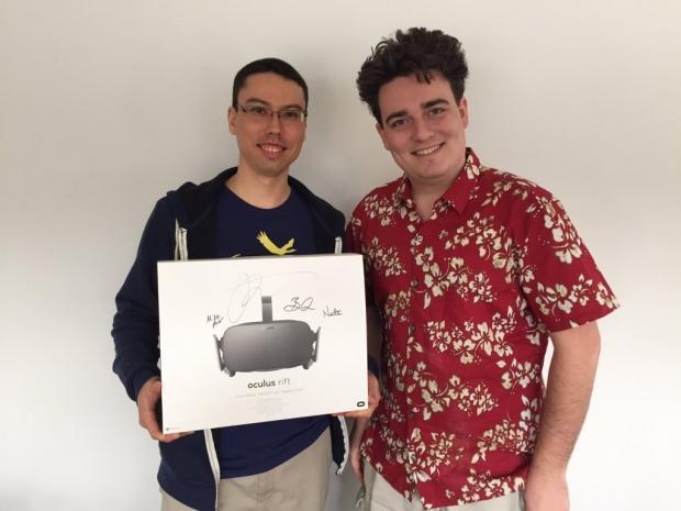 Palmer Luckey Hand Delivers First Oculus Rift Headset