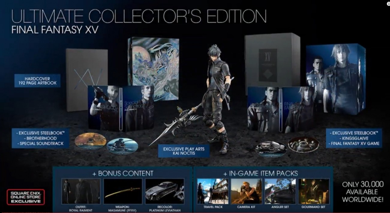 Final Fantasy 15's deluxe and ultimate collector's editions revealed