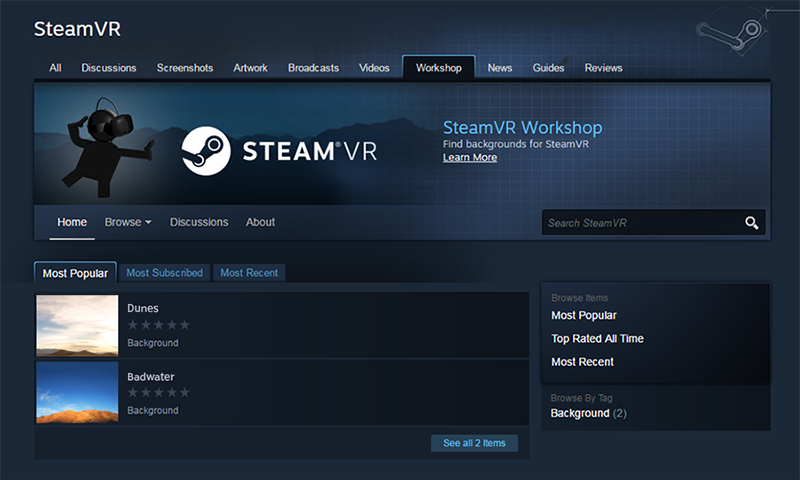 SteamVR 2.0: Valve Releases the New Update with Brand New UI for the  Dashboard Along with