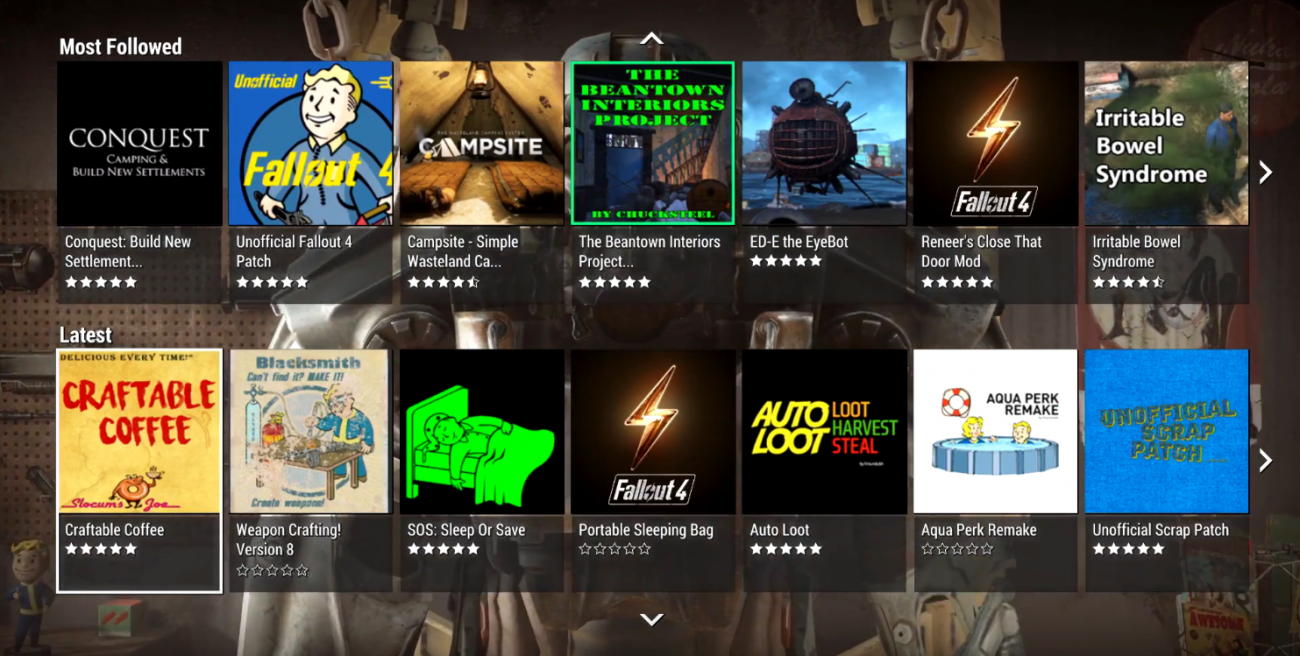 fallout 4 console mod support