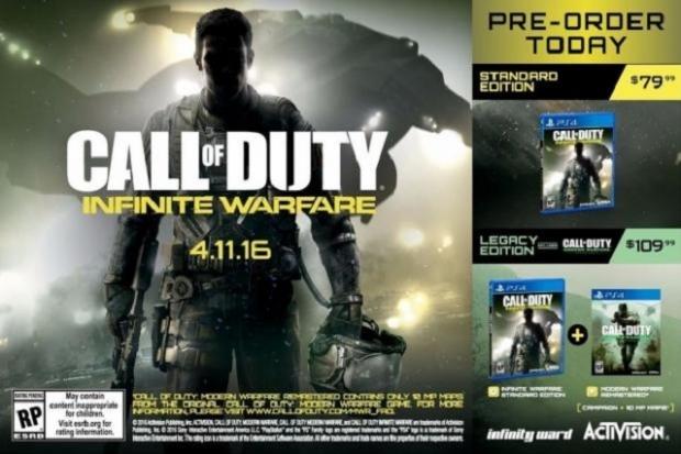 Call of Duty: Infinite Warfare officially trademarked by Activision
