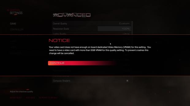 Doom's Nightmare graphics setting requires an insane 5GB+ VRAM