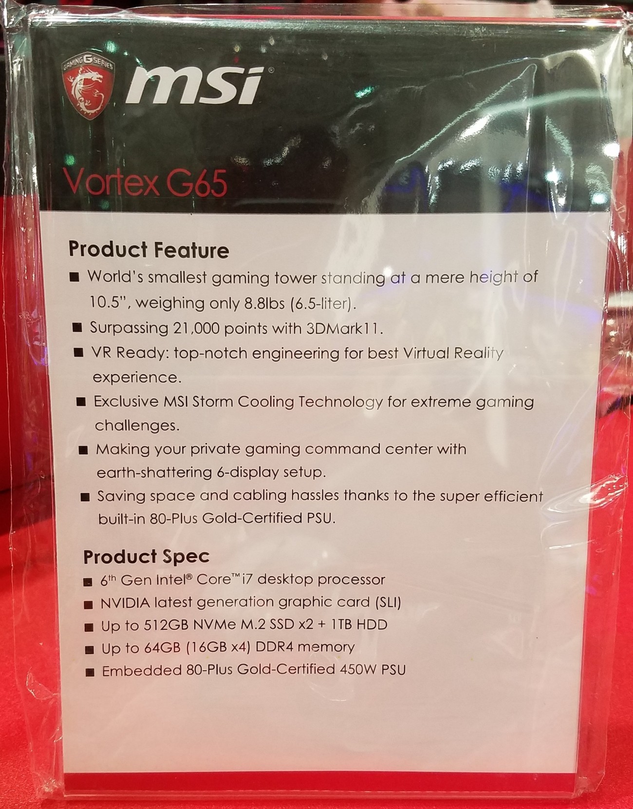 MSI Vortex G65 (SLI-002) Review