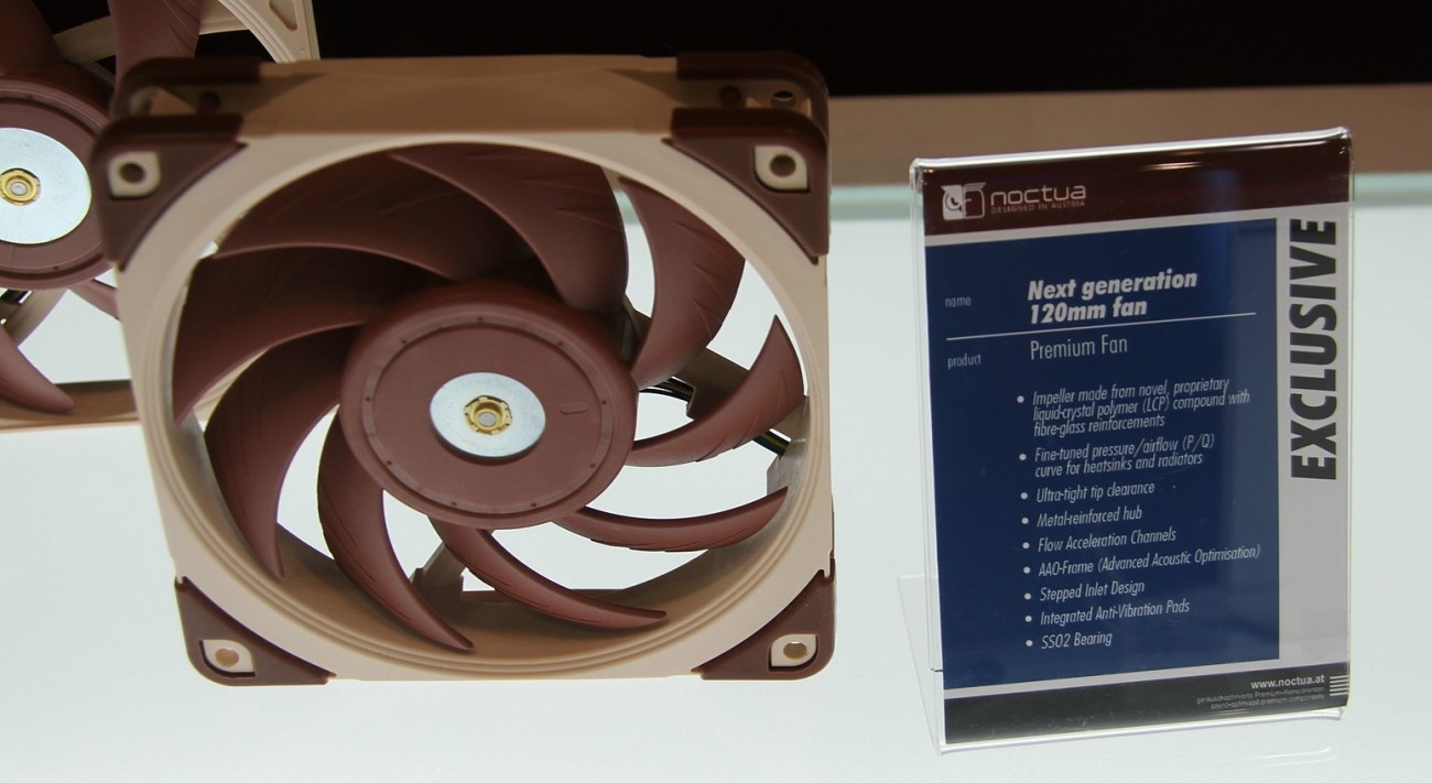 Noctua's new premium 120mm fans spotted at Computex