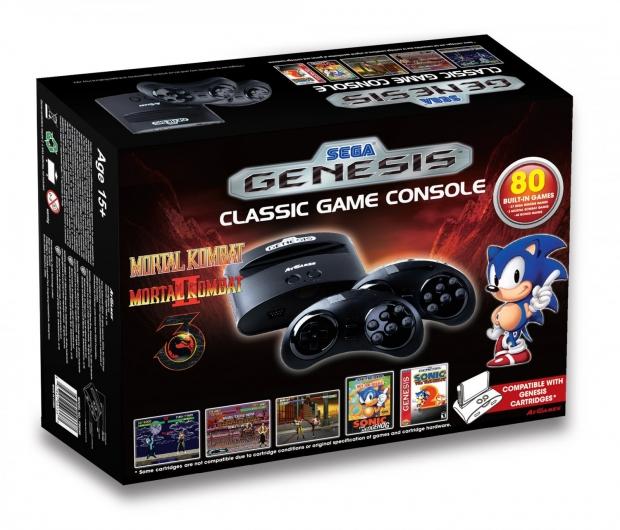 sega mega drive classic game console